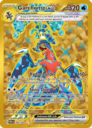 Garchomp ex (Gold) (260) Holofoil - Paradox Rift