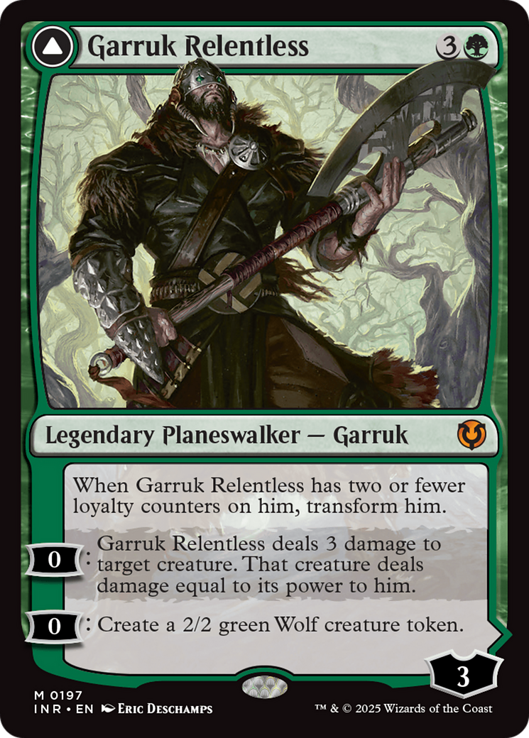 Garruk Relentless // Garruk, the Veil-Cursed (197) Foil - Innistrad Remastered