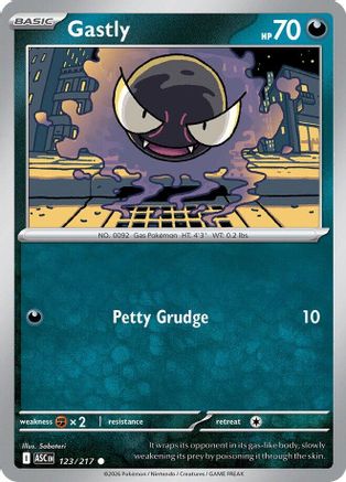 Gastly (123) Reverse Holofoil - Ascended Heroes