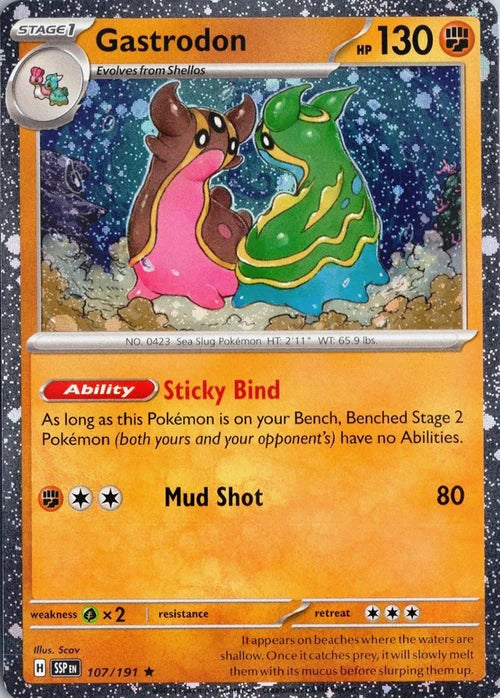 Gastrodon (Cosmos Holo) (107) Holofoil - Miscellaneous Cards & Products