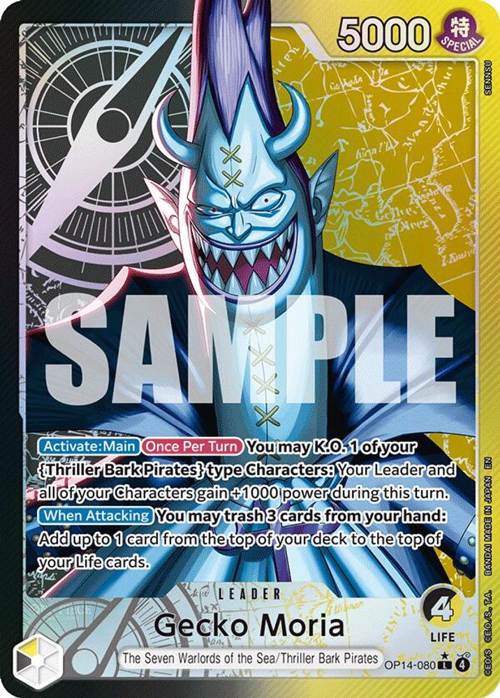 Gecko Moria (Alternate Art) (OP14-080) Foil