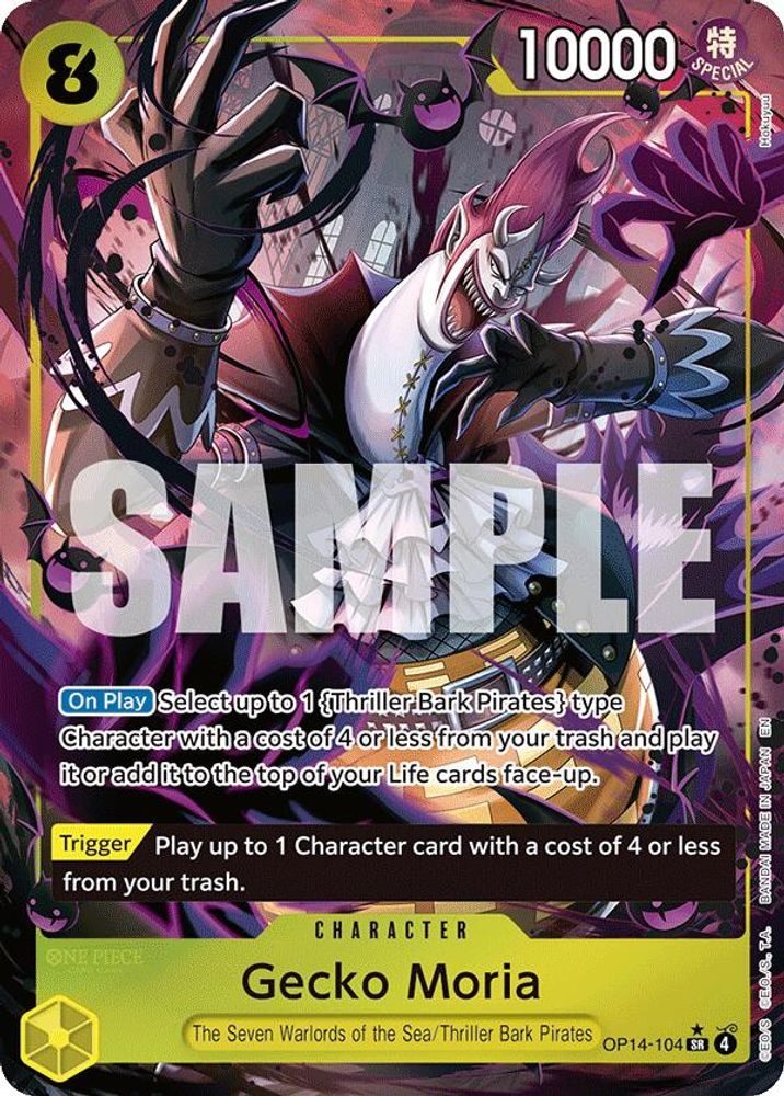 Gecko Moria (Alternate Art) (OP14-104) Foil