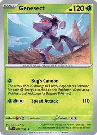 Genesect (8) Holofoil - Phantasmal Flames