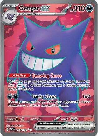 Gengar ex (Full Art) (193) Holofoil - Temporal Forces