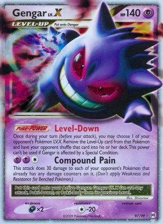 Gengar Lv.X (97) Holofoil - Arceus