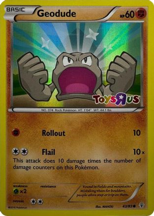 Geodude (Toys R Us Promo) (43) Holofoil - Miscellaneous Cards & Products