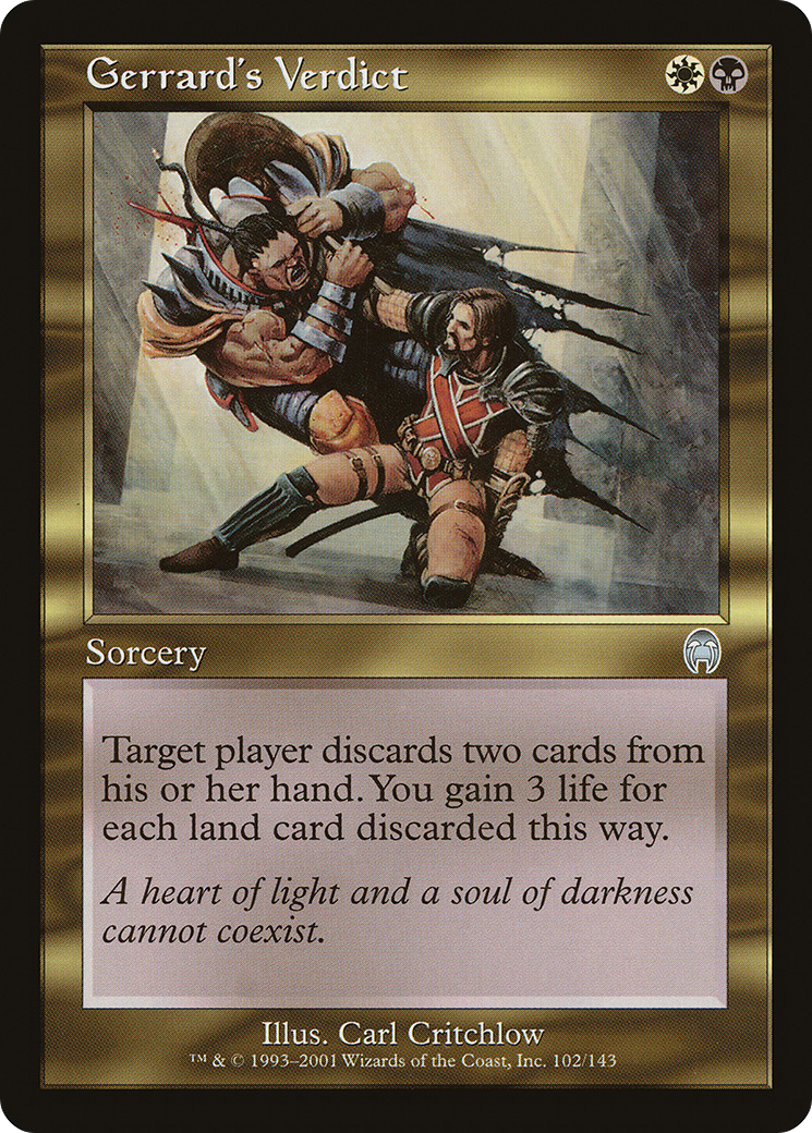 Gerrard's Verdict (102) Foil - Apocalypse
