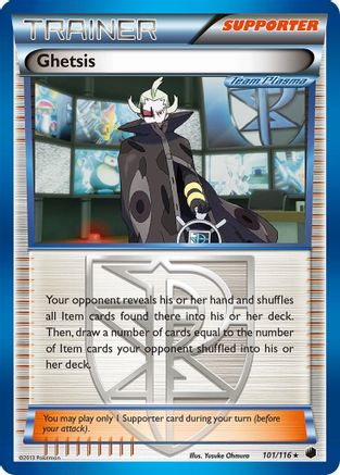 Ghetsis (Team Plasma) (101) Holofoil - Plasma Freeze
