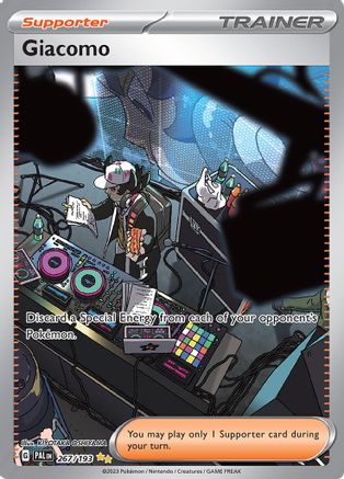 Giacomo (Alternate Full Art) (267) Holofoil - Paldea Evolved