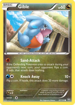 Gible (87) Reverse Holofoil - Dragons Exalted