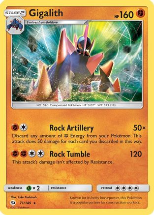 Gigalith (71) Holofoil - Sun & Moon