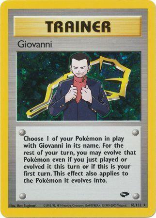 Giovanni (18) (Unlimited) Holofoil - Gym Challenge