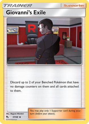 Giovanni's Exile (57) Reverse Holofoil - Hidden Fates