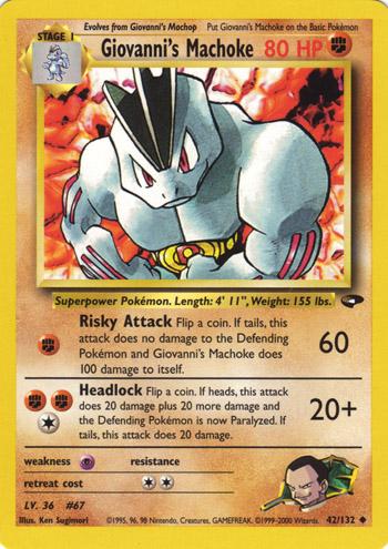 Giovanni's Machoke (42) (Unlimited) - Gym Challenge