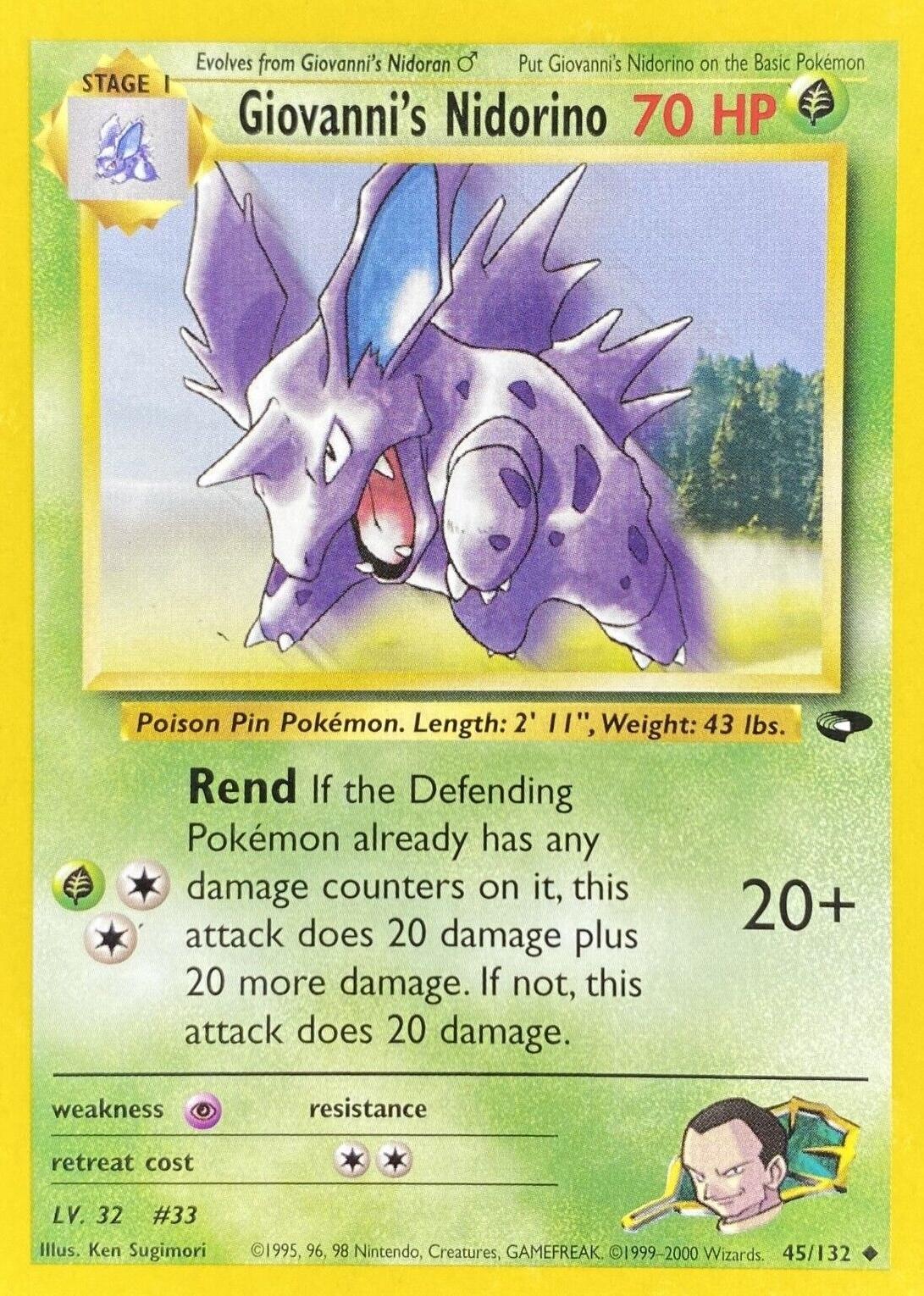 Giovanni's Nidorino (45) (Unlimited) - Gym Challenge