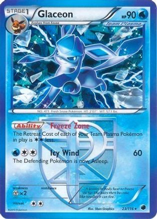 Glaceon (Deck Exclusives) (23) Holofoil - Plasma Freeze