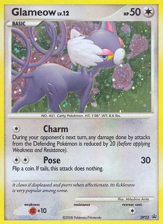 Glameow (DP23) Holofoil - Black Star Promos