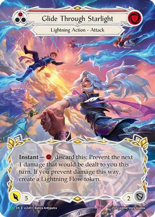 Glide Through Starlight (Red) (Marvel) (LGS451) Cold Foil - Flesh and Blood: Promo Cards