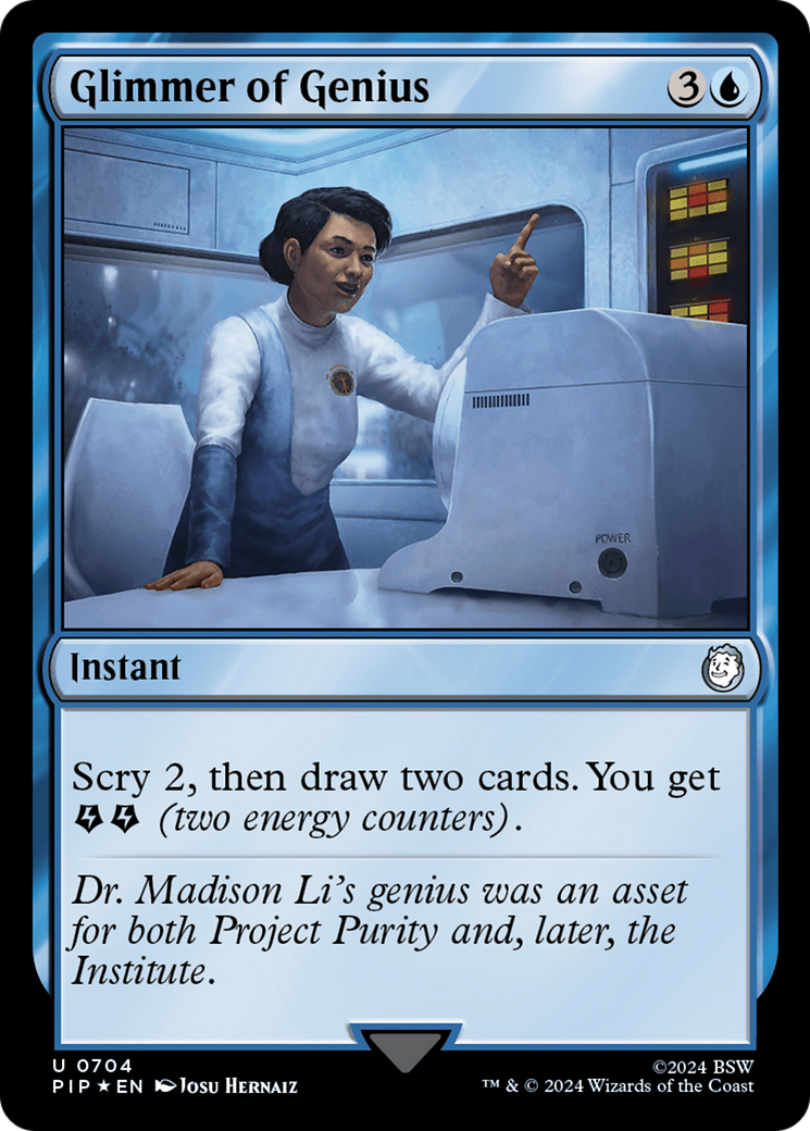 Glimmer of Genius (704) Surge Foil - Fallout