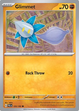 Glimmet (125) Reverse Holofoil - Paldea Evolved
