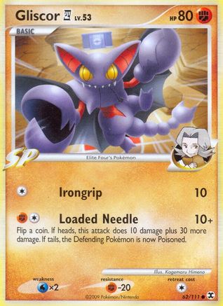 Gliscor E4 (62) Reverse Holofoil - Rising Rivals