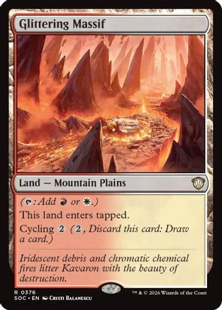 Glittering Massif (376) - Commander: Secrets of Strixhaven