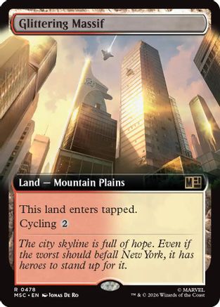 Glittering Massif (Extended Art) (478) - Commander: Marvel Super Heroes