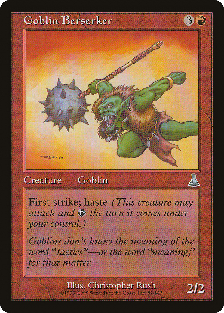 Goblin Berserker (082) Foil - Urza's Destiny