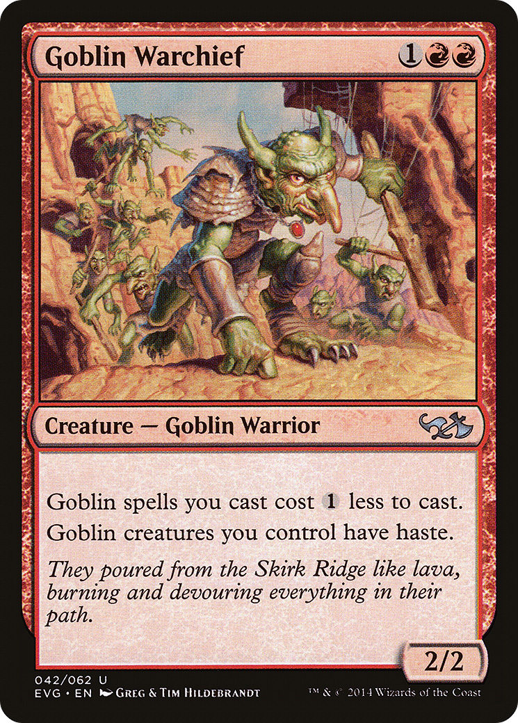 Goblin Warchief (042) - Duel Decks Anthology: Elves vs. Goblins