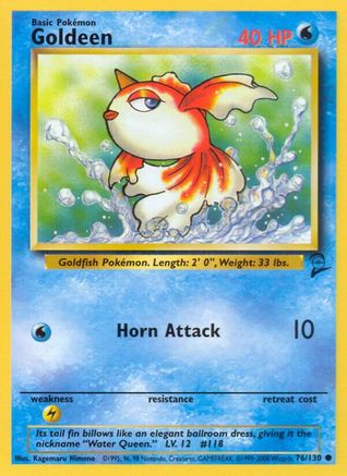 Goldeen (76) - Base Set 2