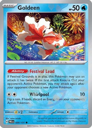 Goldeen (Master Ball Pattern) (20) Reverse Holofoil - Prismatic Evolutions