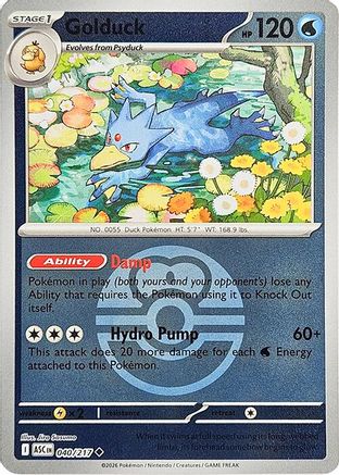 Golduck (Love Ball) (40) Reverse Holofoil - Ascended Heroes
