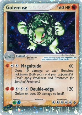 Golem ex (91) Holofoil - Dragon