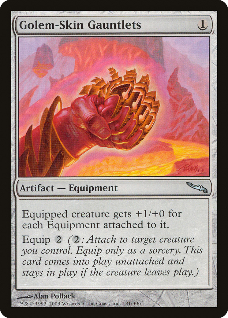 Golem-Skin Gauntlets (181) Foil - Mirrodin