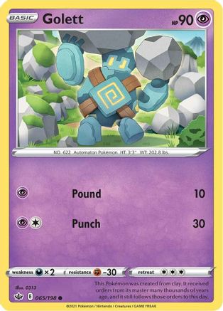 Golett (65) Reverse Holofoil - Chilling Reign