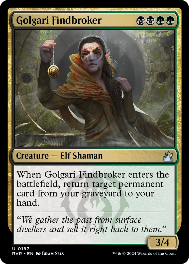 Golgari Findbroker (187) Foil - Ravnica Remastered
