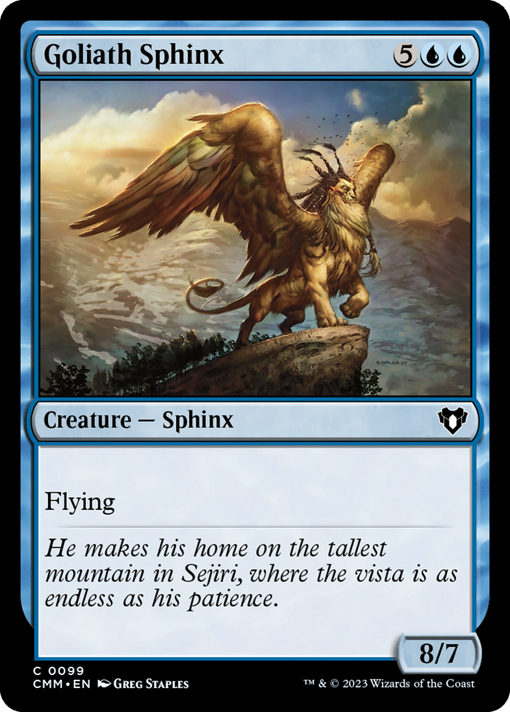 Goliath Sphinx (099) Foil - Commander Masters