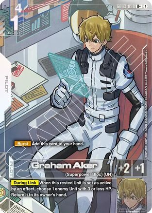 Graham Aker (R+) (GD03-098) Holofoil - Steel Requiem