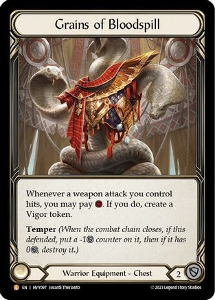Grains of Bloodspill (HVY097) Rainbow Foil - Heavy Hitters