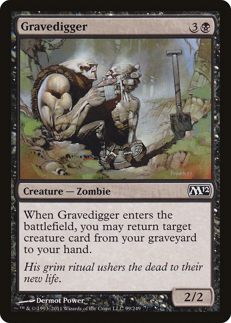 Gravedigger (099) Foil - Magic 2012