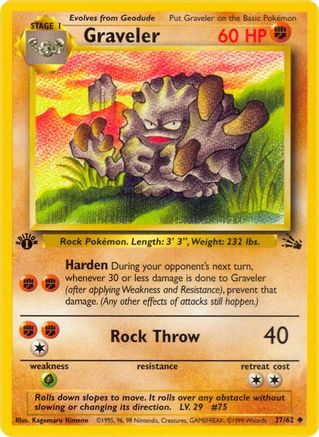 Graveler (37) (1st Edition) - Fossil