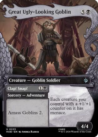 Great Ugly-Looking Goblin // Clap! Snap! (Showcase) (223) Foil - The Hobbit