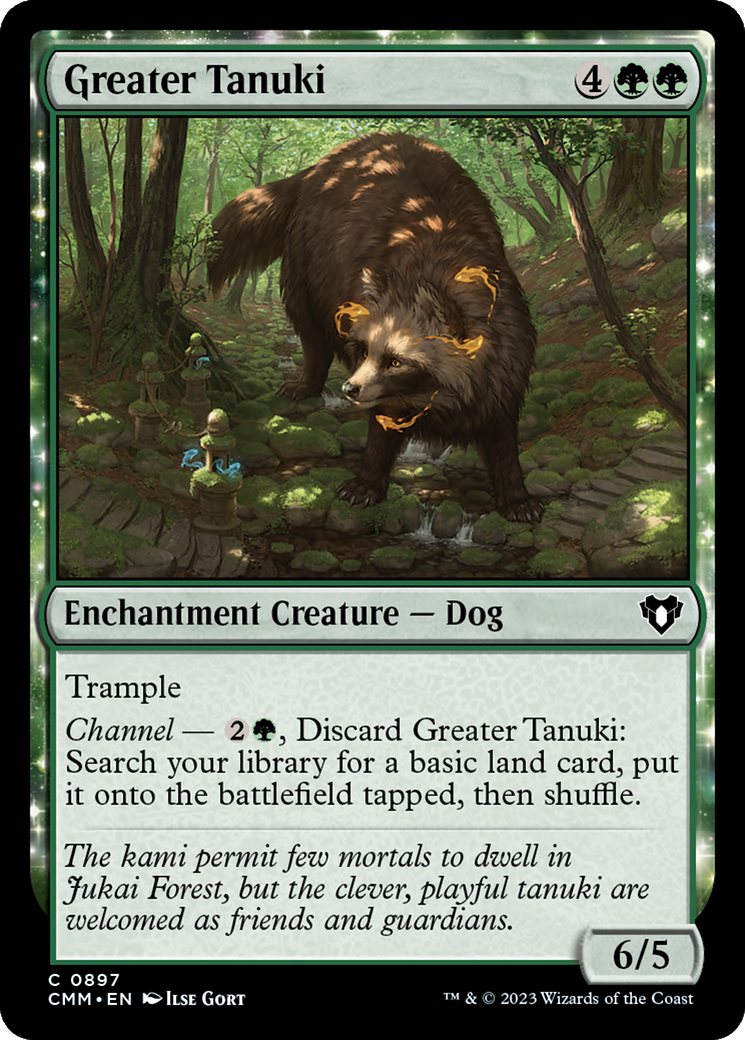 Greater Tanuki (897) - Commander Masters