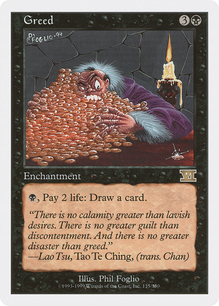 Greed (135) - Classic Sixth Edition