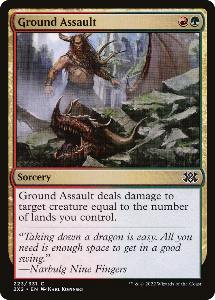 Ground Assault (223) Foil - Double Masters 2022