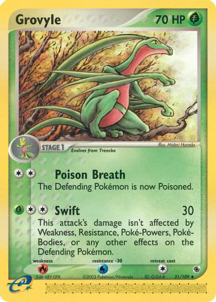 Grovyle (31) Reverse Holofoil - Ruby and Sapphire
