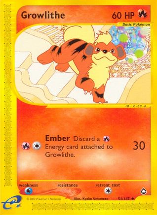Growlithe (51) - Aquapolis