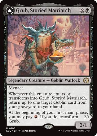 Grub, Storied Matriarch (Promo Pack) (105) Foil - Lorwyn Eclipsed