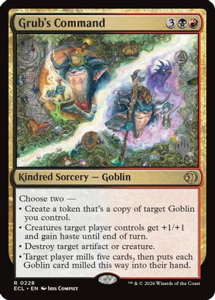 Grub's Command (Promo Pack) (228) Foil - Lorwyn Eclipsed