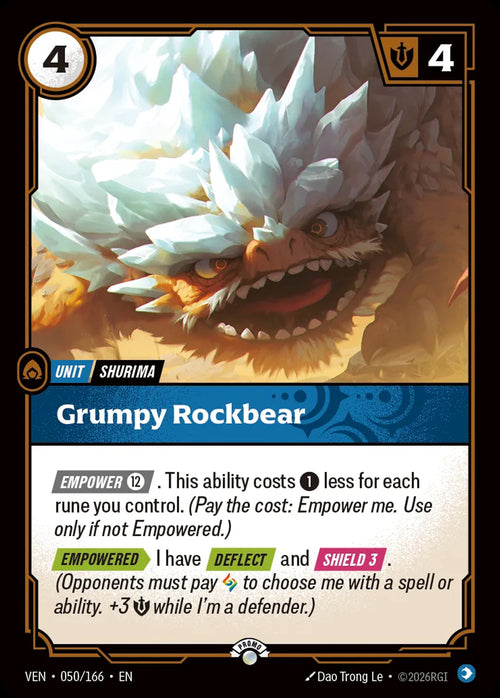 Grumpy Rockbear (050) Foil - Riftbound Promotional Cards